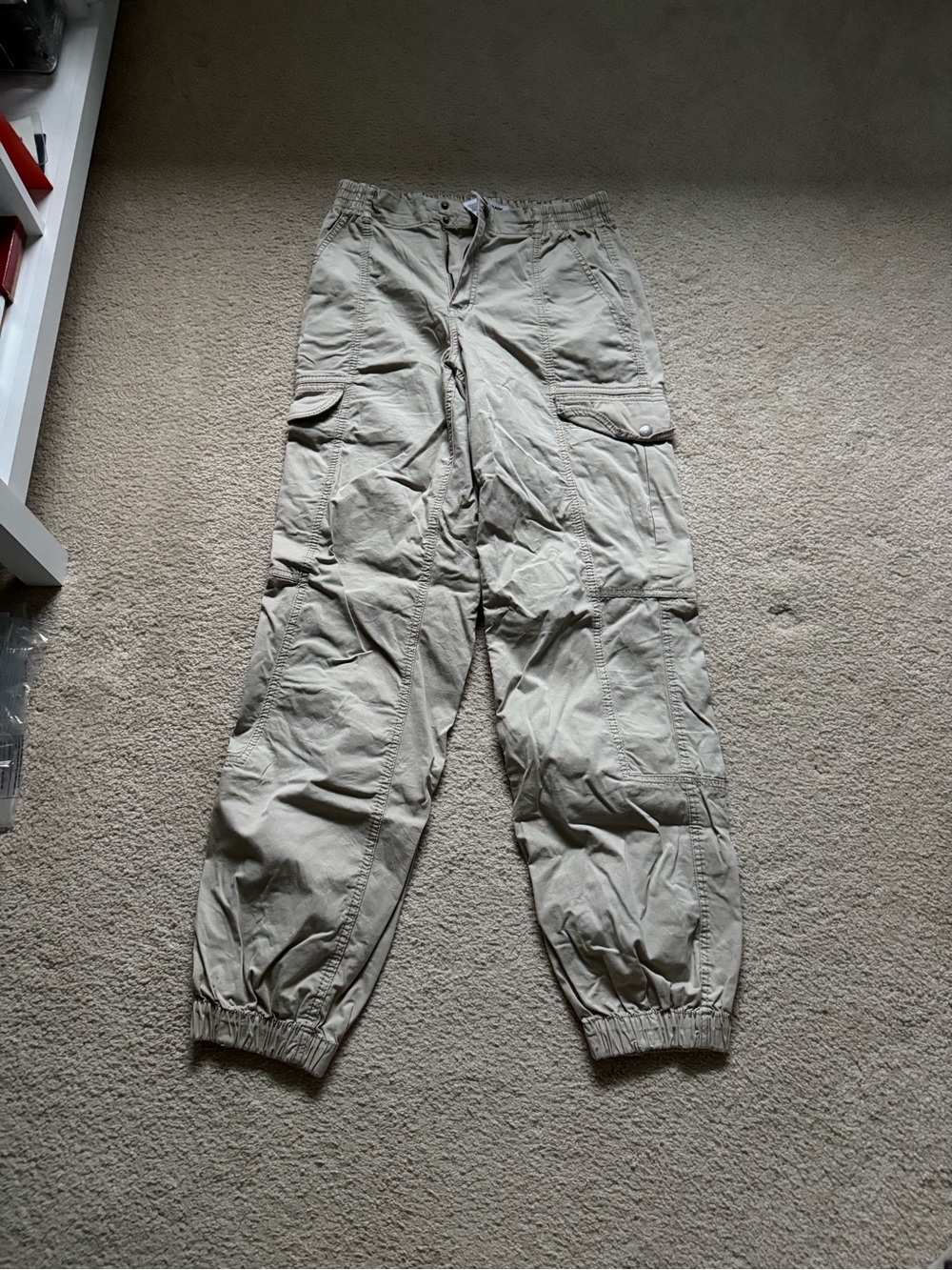 Garage Cargo Jogger Pants in Light Khaki